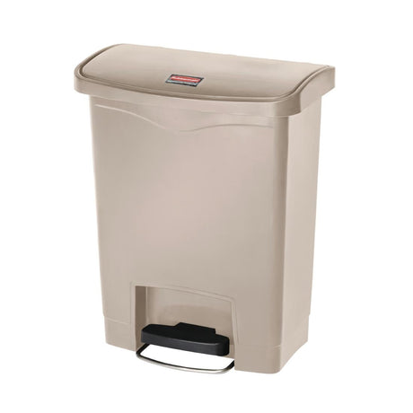 Rubbermaid Slim Jim Step on Front Pedal Beige 30Ltr - GL021  Slim Jim