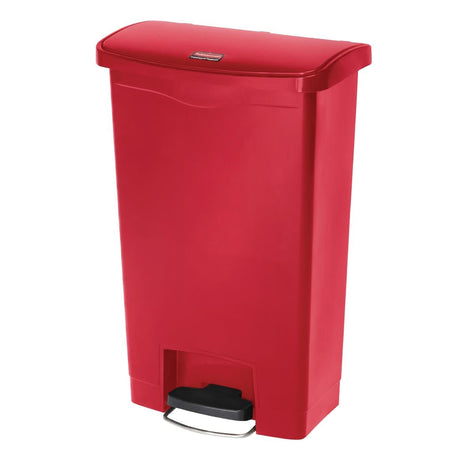Rubbermaid Slim Jim Step on Front Pedal Red 50Ltr - GL026  Slim Jim