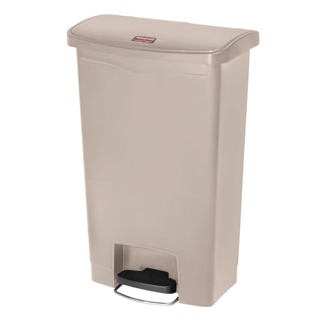 Rubbermaid Slim Jim Step on Front Pedal Beige 50Ltr - GL027  Slim Jim