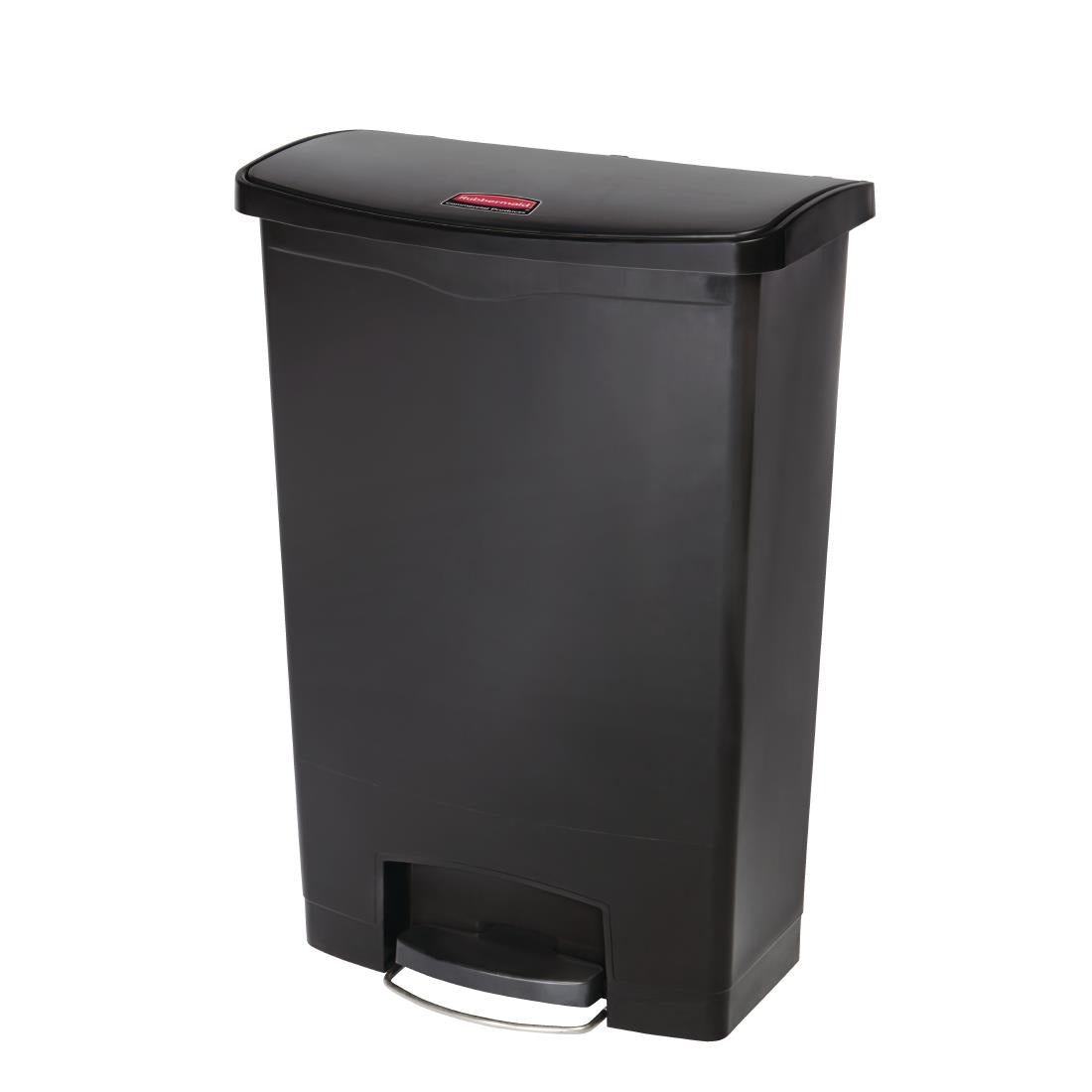 Rubbermaid Slim Jim Step on Front Pedal Black 90Ltr - GL040  Slim Jim