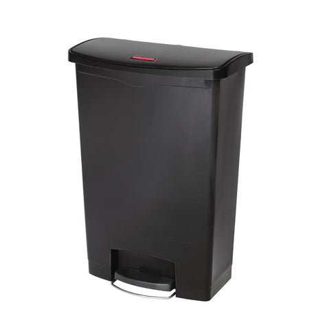 Rubbermaid Slim Jim Step on Front Pedal Black 90Ltr - GL040  Slim Jim