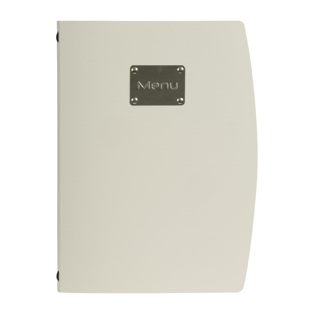 Securit Rio Menu Cover Silver A4 - GL109  Securit