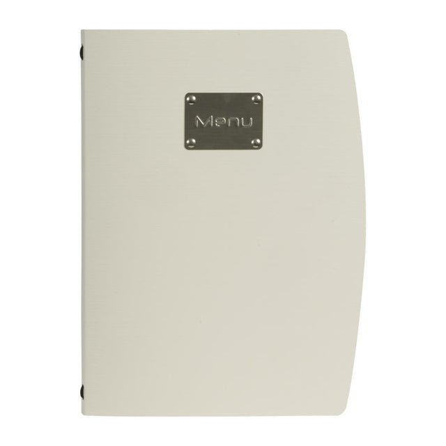 Securit Rio Menu Cover Silver A4 - GL109  Securit