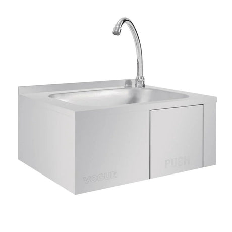 Vogue Stainless Steel Knee Operated Sink - GL280 Hand Wash Sinks Vogue