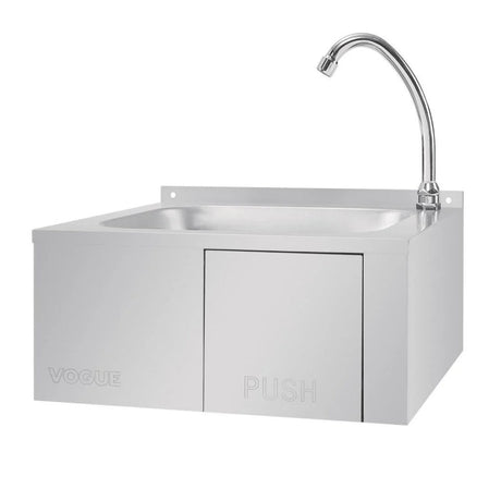 Vogue Stainless Steel Knee Operated Sink - GL280 Hand Wash Sinks Vogue