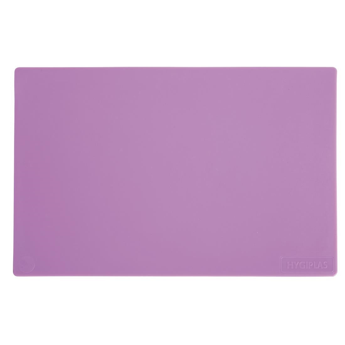 Hygiplas Low Density Purple Chopping Board 450x300x10mm - GL295  Hygiplas