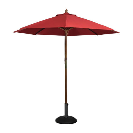 Bolero Round Parasol 2.5m Diameter Red - GL304  Bolero