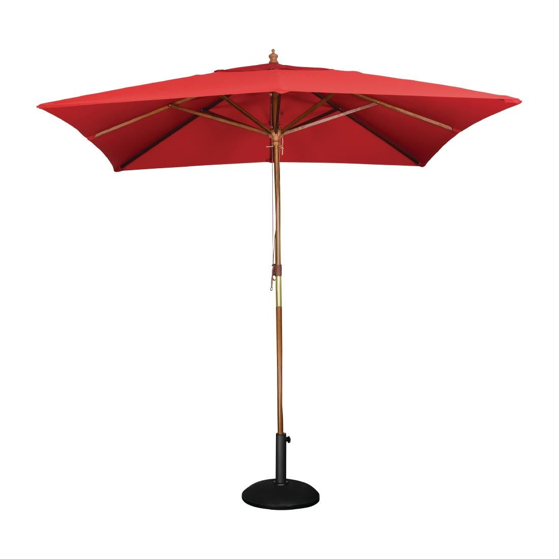 Bolero Square Parasol 2.5m Diameter Red - GL306  Bolero