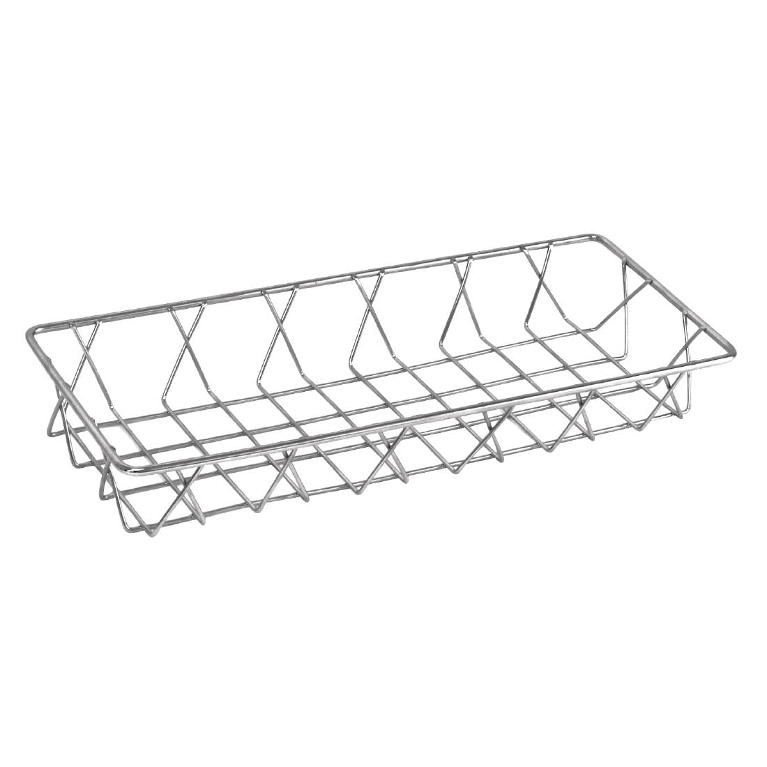 Olympia St/St Wire Display Basket 350 x 150 x 50mm - GM220  Olympia