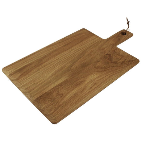 Olympia Oak Wood Handled Wooden Board Large 350mm - GM261  Olympia