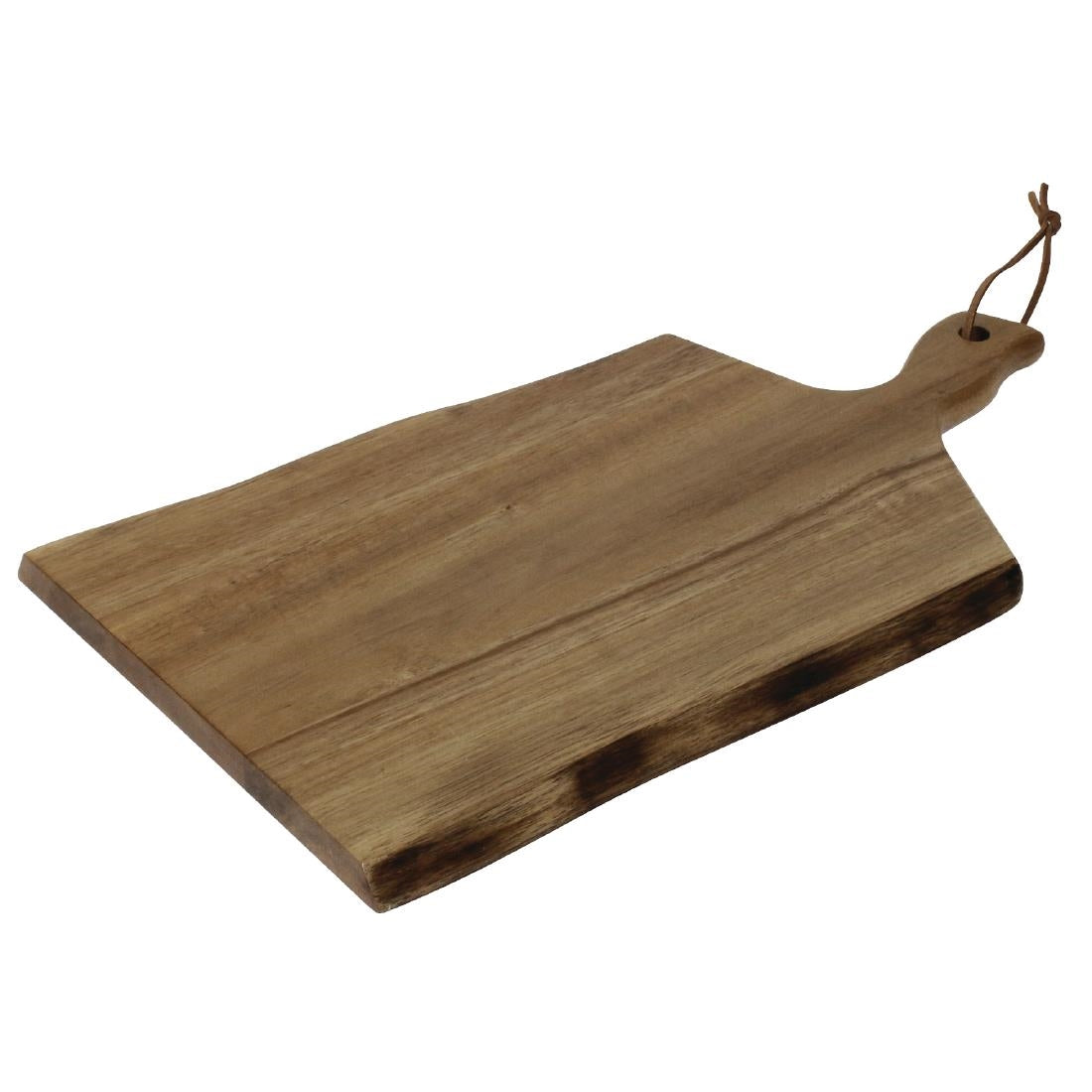 Olympia Acacia Wood Wavy Handled Wooden Board Small 305mm - GM263  Olympia