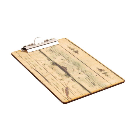 Wood Effect A4 Menu Presentation Clipboard - GM300  Carrick