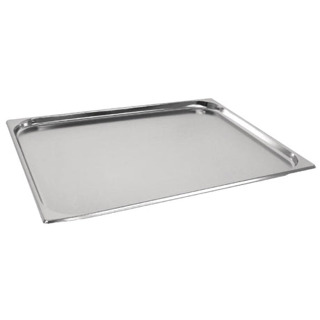 Vogue Stainless Steel 2/1 Gastronorm Tray 20mm - GM316  Vogue