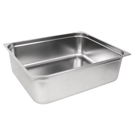 Vogue Stainless Steel 2/1 Gastronorm Tray 200mm - GM317  Vogue