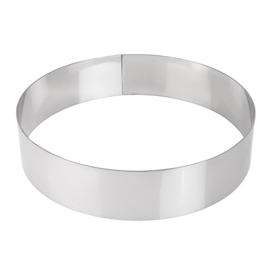 De Buyer Stainless Steel Mousse Ring 200 x 45mm - GM376  De Buyer
