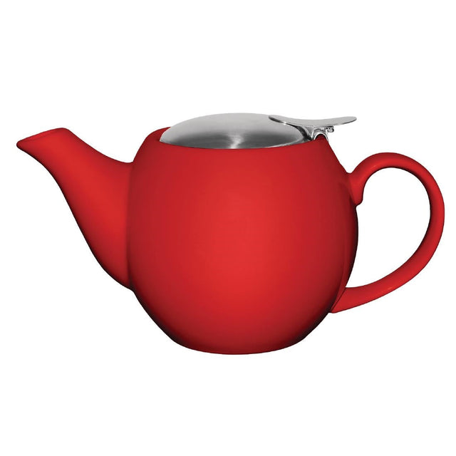 Olympia Cafe Teapot Red - 510ml 17.2fl oz (Box 1) - GM594  Olympia