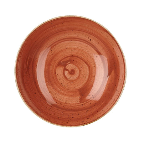 Churchill Stonecast Round Coupe Bowl Spiced Orange 200mm (Pack of 12) - GM684  Churchill