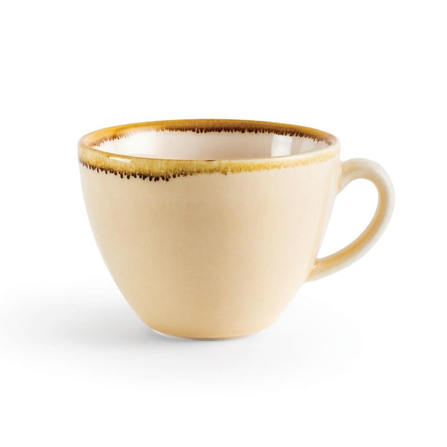 Olympia Kiln Cappuccino Cup Sandstone 230ml (Pack of 6) - GP330  Olympia