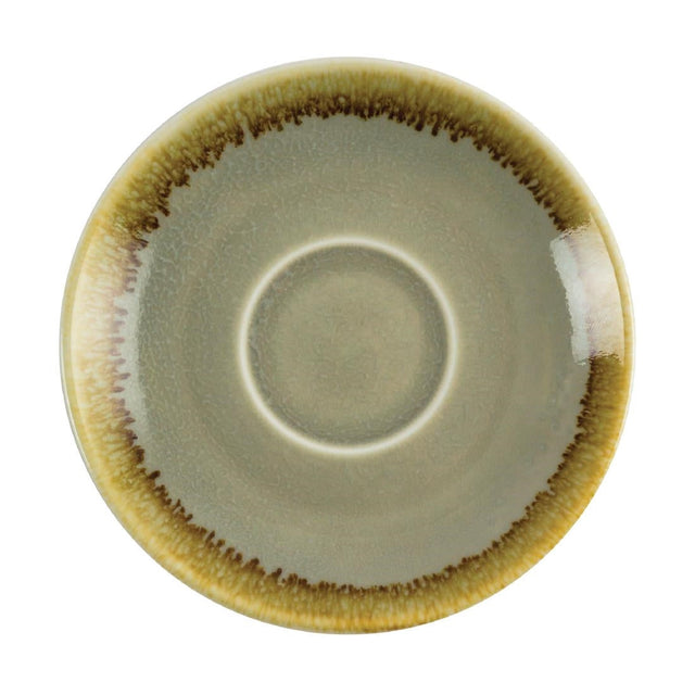 Olympia Kiln Espresso Saucer Moss (Pack of 6) - GP477  Olympia