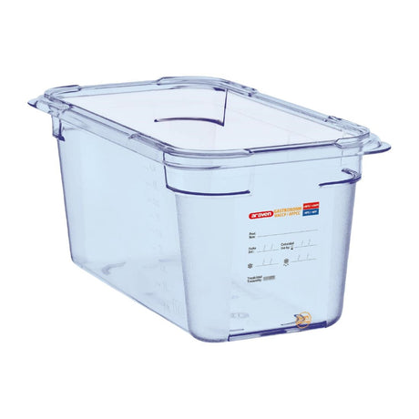 Araven ABS Food Storage Container Blue GN 1/3 150mm - GP580  Araven