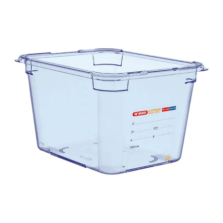 Araven ABS Food Storage Container Blue GN 1/2 200mm - GP586  Araven