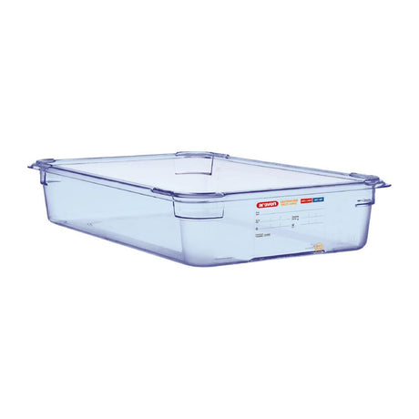 Araven ABS Food Storage Container Blue GN 1/1 100mm - GP589  Araven