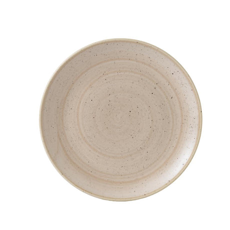 Churchill Stonecast Round Coupe Plates Nutmeg Cream 288mm (Pack of 12) - GR934  Churchill