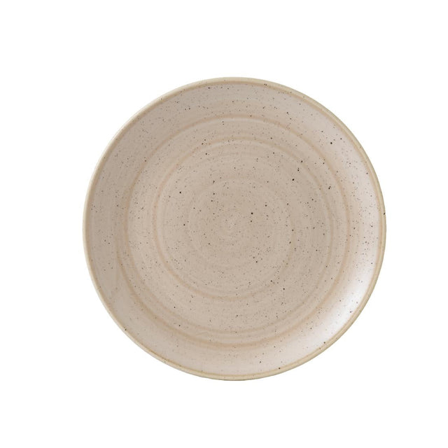 Churchill Stonecast Round Coupe Plates Nutmeg Cream 260mm (Pack of 12) - GR935  Churchill