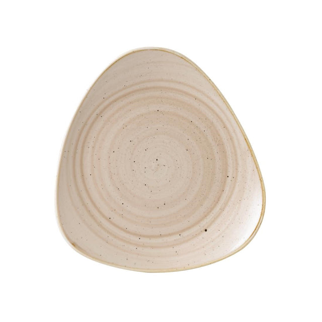 Churchill Stonecast Triangle Plates Nutmeg Cream 311mm (Pack of 6) - GR939  Churchill