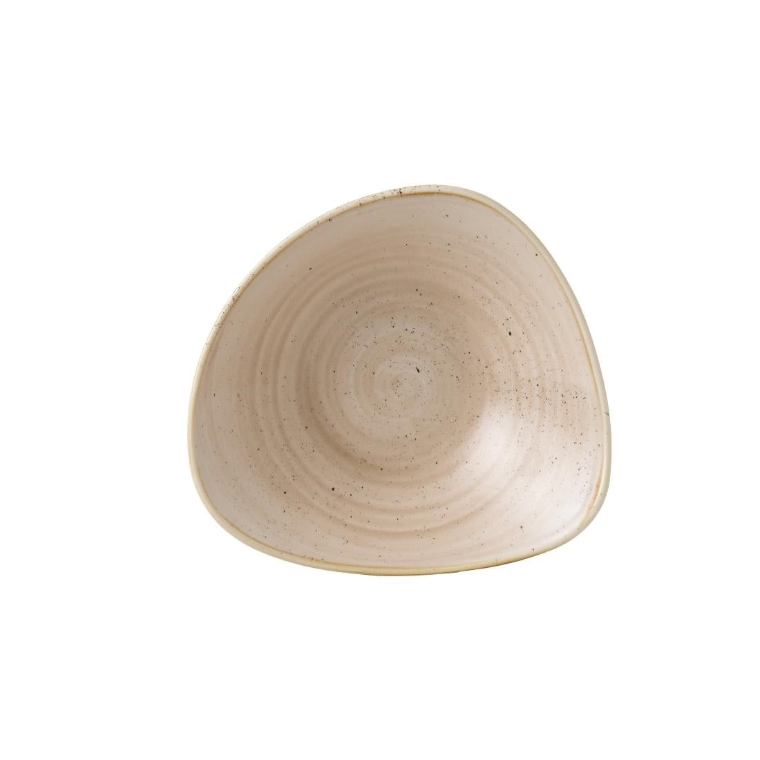 Churchill Stonecast Triangle Bowls Nutmeg Cream 235mm (Pack of 12) - GR942  Churchill