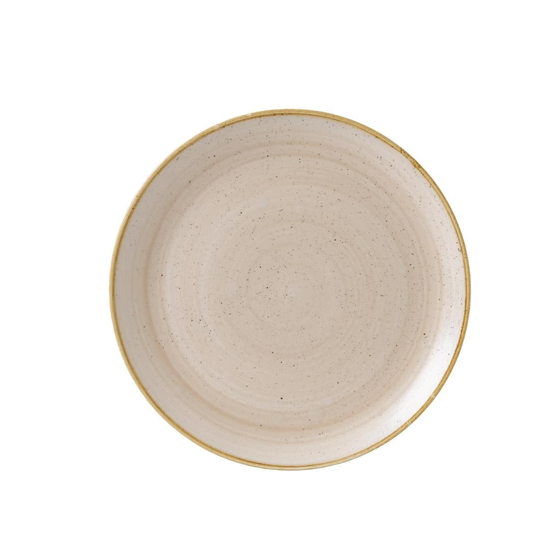 Churchill Stonecast Round Coupe Plates Nutmeg Cream 324mm (Pack of 6) - GR952  Churchill