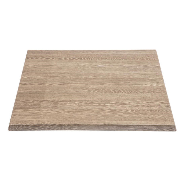 Bolero Pre-Drilled Square Table Top Wenge Grain 700mm - HC295  Bolero