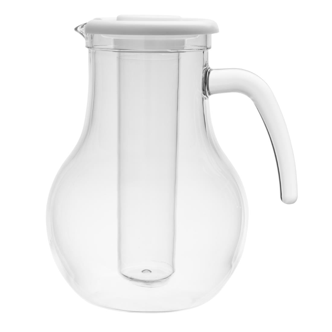 Olympia Kristallon Jug With Cooling Tube Polycarbonate Plain 1600ml - HC356  Olympia