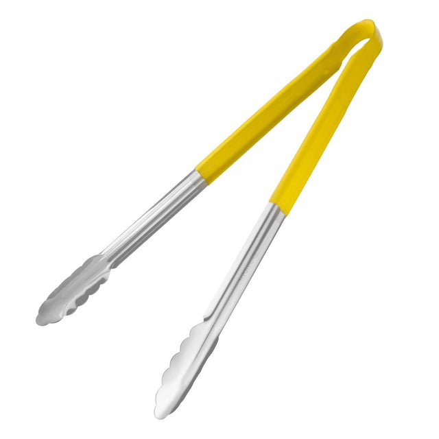 Hygiplas Colour Coded Serving Tong Yellow 405mm - HC855  Hygiplas