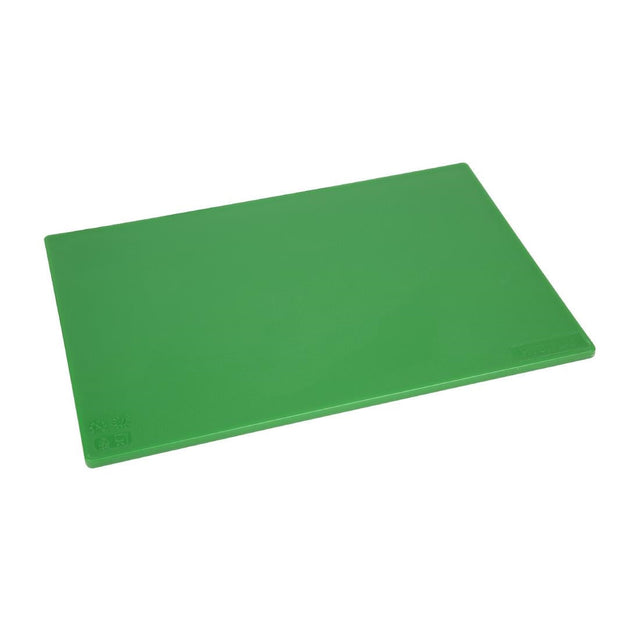 Hygiplas Low Density Antibacterial Chopping Board Green 450x300x10mm - HC858  Hygiplas