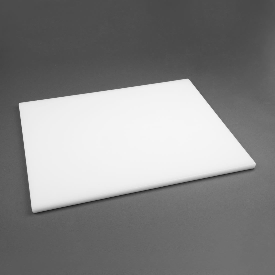 Hygiplas Thick Low Density White Chopping Board Large 600x450x20mm - HC882  Hygiplas