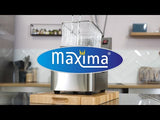 Maxima Fritteuse - 2 x 4 l - 2 Körbe - bis zu 2 kg Pommes - 09300411