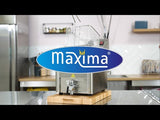 Maxima Fritteuse - 8 l - 1 Korb - mit Ablasshahn - 09300415