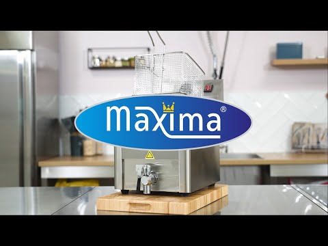 Maxima Fritteuse - 2 x 8 l - 2 Körbe - mit Ablasshahn - 09300416