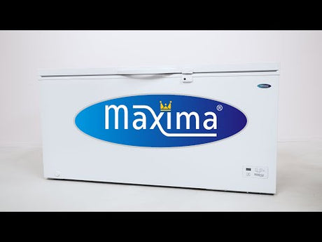 Maxima  Chest Freezer - 488L - on Wheels - incl Hanging Basket  - 09402370