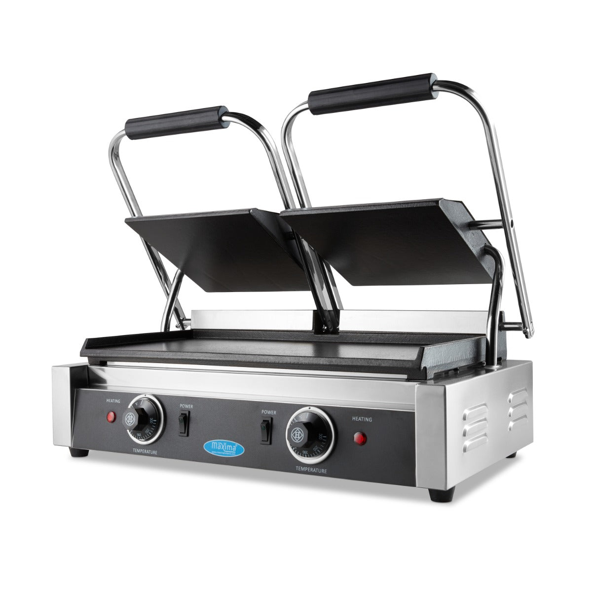 Maxima Kontaktgrill - Glatt - Doppelte Grillplatte - 2 x 22cm - 09300437