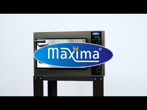 Maxima Pizzaofen mit Doppeldeck – passend für 8 x 25 cm – 400 V – 09370010