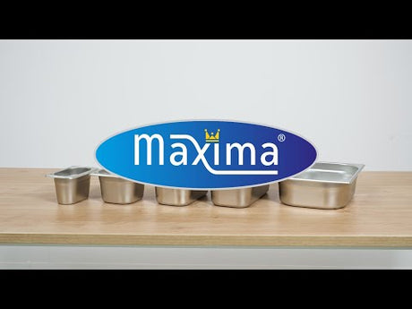 Maxima  Gastronorm Lid - 1/1 GN - Stainless Steel - Airtight Seal  - 09367790