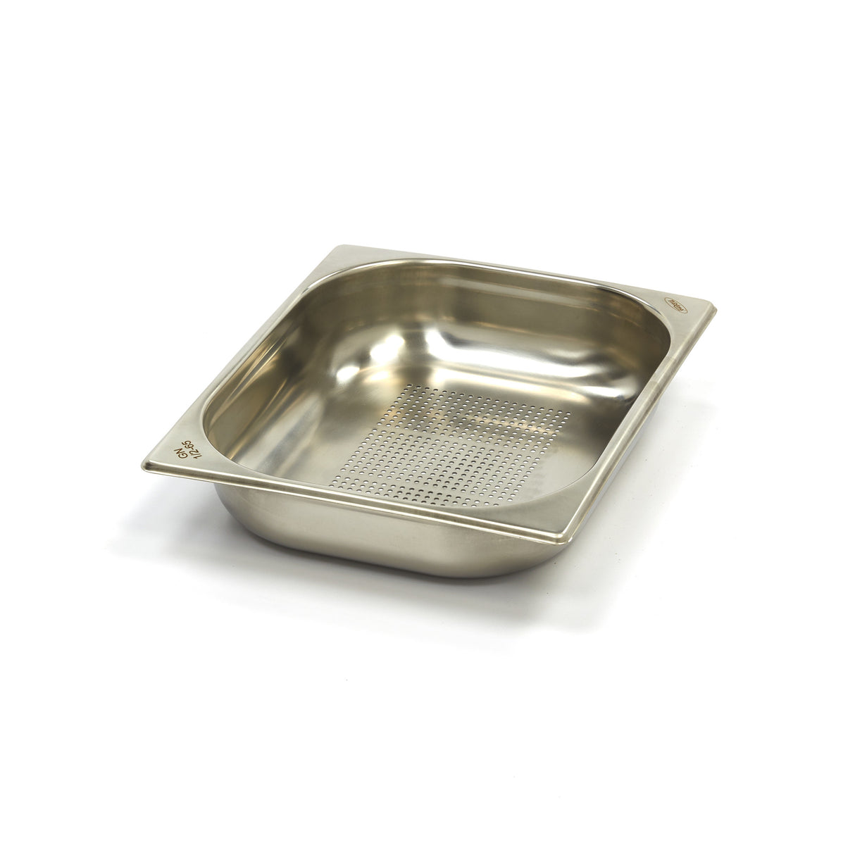 Maxima  Gastronorm Container - 1/2 GN - 6,5cm Deep - Stainless Steel - Perforated  - 09367611