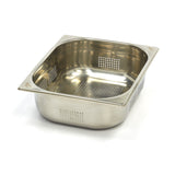 Maxima  Gastronorm Container - 1/2 GN - 10cm Deep - Stainless Steel - Perforated  - 09367612