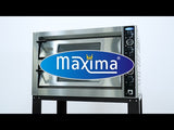 Maxima Pizzaofen - Für 12 x Ø30cm Pizza - Doppeldeck - 09370050