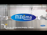 Maxima  Countertop Prep Fridge - 160cm - Fits 7 x 1/3 GN  - 09400329