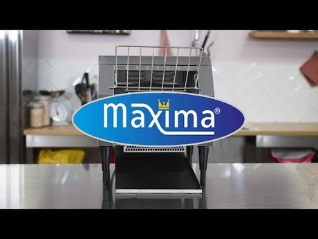 Maxima Toaster Transportband - 300 Sneden/u - Regelbare Snelheid - incl Kruimellade - 09300056