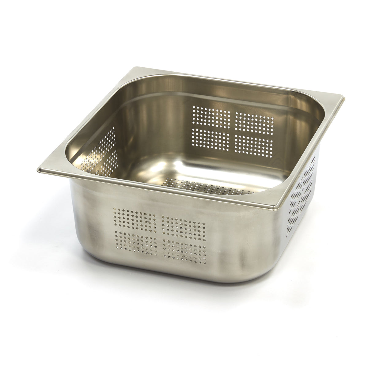 Maxima  Gastronorm Container - 2/3 GN - 15cm Deep - Stainless Steel - Perforated  - 09367672