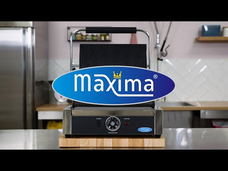 Maxima Contact Grill - Gegroefd - Enkele Grillplaat - 33,5cm - 09300436